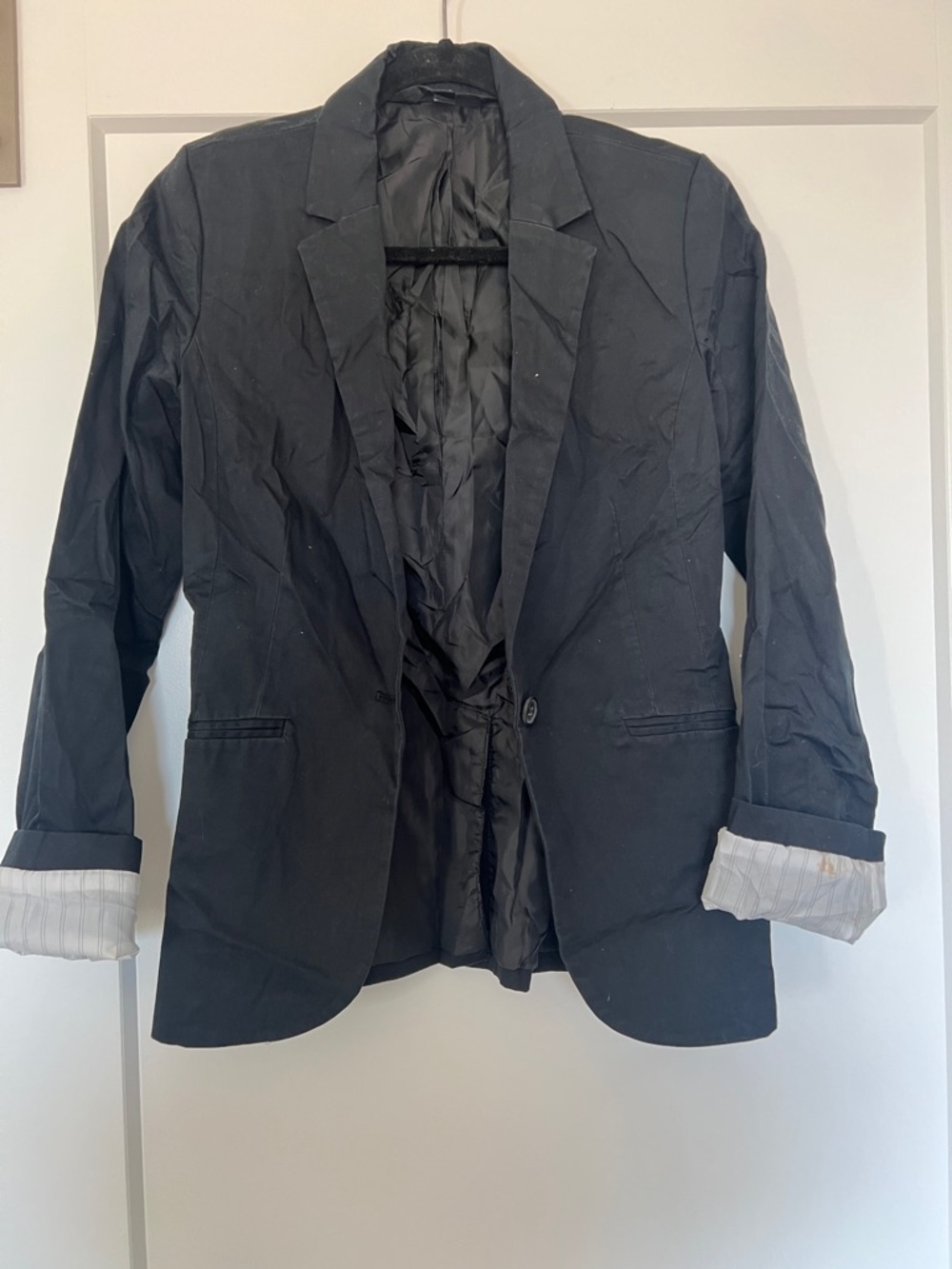 Wilfred Black Single-Button Blazer